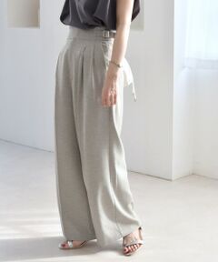 SHIPS / シップス その他パンツ | quaranciel:〈洗濯機可能〉ウーステッド ハイウエスト グルカ ワイド パンツ