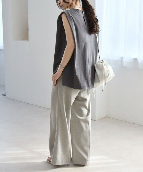 SHIPS / シップス その他パンツ | quaranciel:〈洗濯機可能〉ウーステッド ハイウエスト グルカ ワイド パンツ | 詳細2