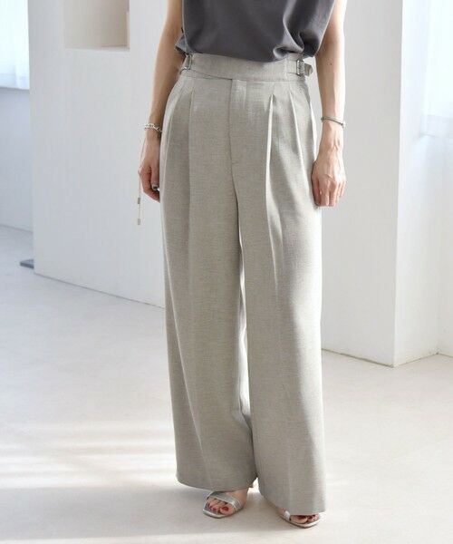 SHIPS / シップス その他パンツ | quaranciel:〈洗濯機可能〉ウーステッド ハイウエスト グルカ ワイド パンツ | 詳細4