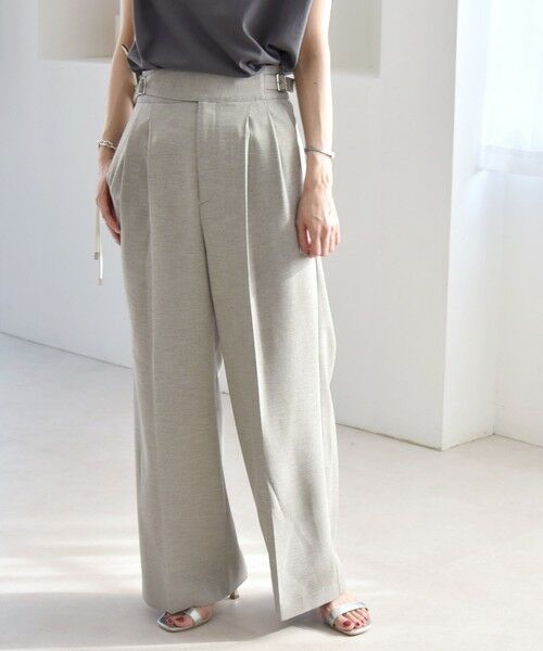 SHIPS / シップス その他パンツ | quaranciel:〈洗濯機可能〉ウーステッド ハイウエスト グルカ ワイド パンツ | 詳細5