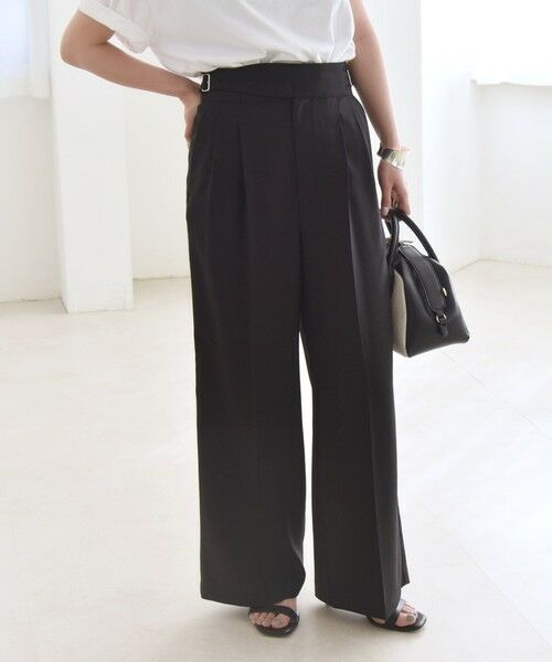 SHIPS / シップス その他パンツ | quaranciel:〈洗濯機可能〉ウーステッド ハイウエスト グルカ ワイド パンツ | 詳細12