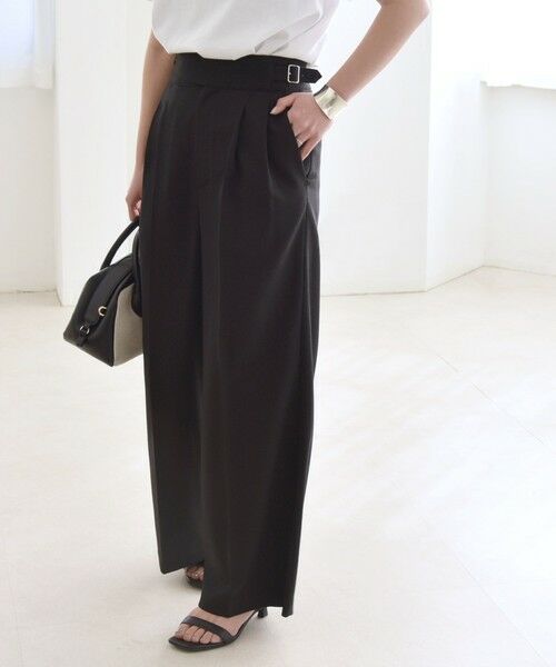 SHIPS / シップス その他パンツ | quaranciel:〈洗濯機可能〉ウーステッド ハイウエスト グルカ ワイド パンツ | 詳細13