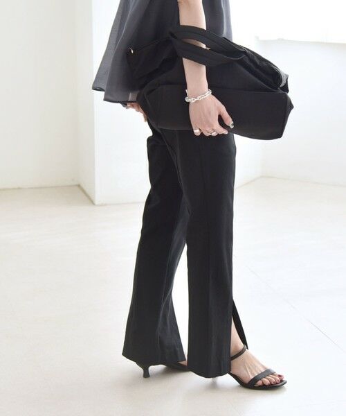 SHIPS / シップス その他パンツ | quaranciel:〈接触冷感/汗染み防止加工/洗濯機可能〉スリット イージー パンツ | 詳細25