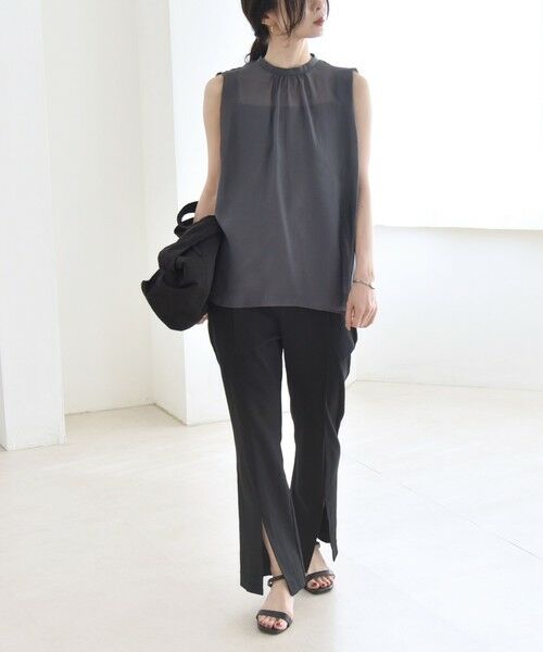 SHIPS / シップス その他パンツ | quaranciel:〈接触冷感/汗染み防止加工/洗濯機可能〉スリット イージー パンツ | 詳細19