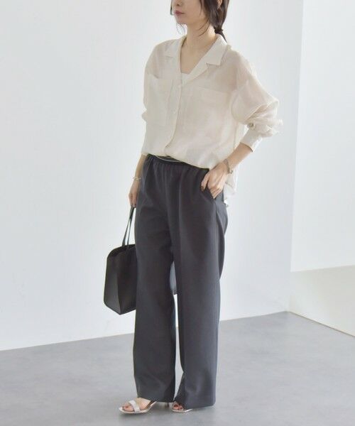 SHIPS / シップス その他パンツ | quaranciel:〈手洗い可能〉ウエスト ライン イージー ワイド パンツ 2 | 詳細1