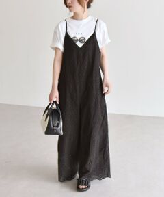 SHIPS / シップス サロペット・オールインワン | quaranciel:〈洗濯機可能〉コットン レース 刺繍 キャミソール サロペット