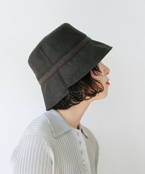 SHIPS / シップス ハット | quaranciel :〈手洗い可能〉リネン ライク リボン バケット ハット | 詳細1