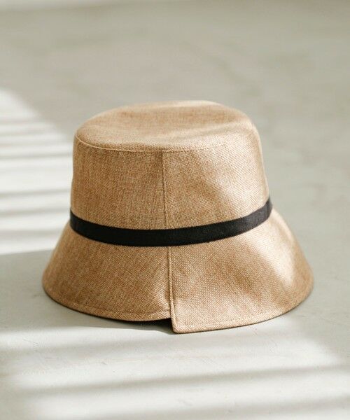 SHIPS / シップス ハット | quaranciel :〈手洗い可能〉リネン ライク リボン バケット ハット | 詳細5
