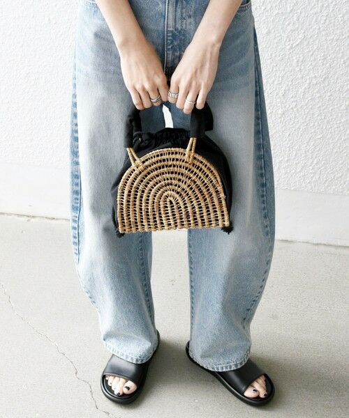 SHIPS / シップス かごバック | TARANGO: ハーフ ラウンド カゴ バッグ | 詳細3