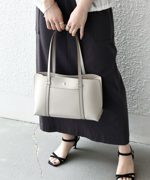 SHIPS / シップス トートバッグ | SHIPS any: バイカラー スクエア ボストン バッグ | 詳細3