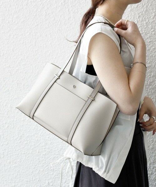 SHIPS / シップス トートバッグ | SHIPS any: バイカラー スクエア ボストン バッグ | 詳細4