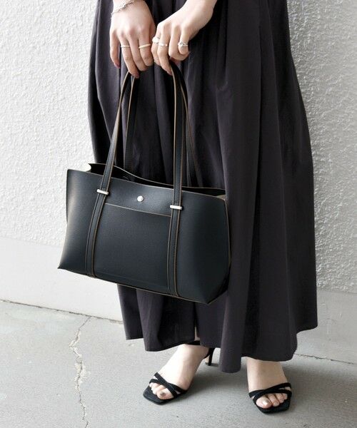 SHIPS / シップス トートバッグ | SHIPS any: バイカラー スクエア ボストン バッグ | 詳細14