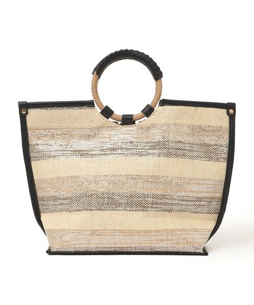 SHIPS / シップス トートバッグ | SHIPS any: マルチボーダー クロシェ ペーパー トート バッグ | 詳細7