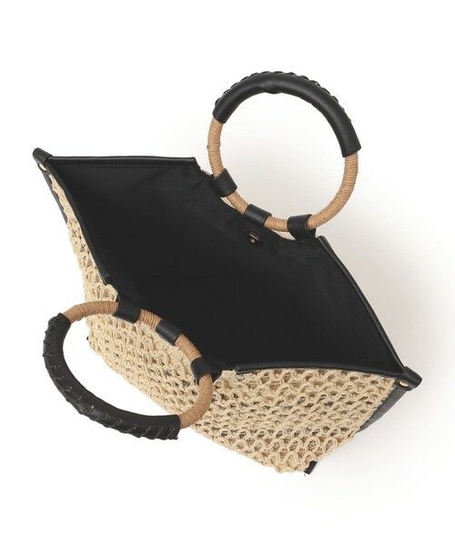 SHIPS / シップス トートバッグ | SHIPS any: マルチボーダー クロシェ ペーパー トート バッグ | 詳細9