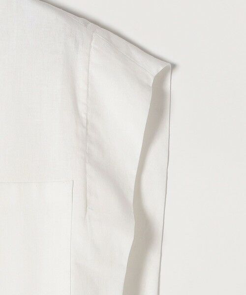 SHIPS / シップス シャツ・ブラウス | SHIPS any:〈洗濯機可能〉リネン コットン バンドカラー フレンチスリーブ ポケット シャツ | 詳細17