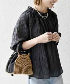 SHIPS / シップス シャツ・ブラウス | SHIPS any:〈洗濯機可能〉ピンタック ジャカード ギャザー ブラウス