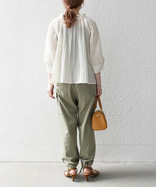 SHIPS / シップス シャツ・ブラウス | SHIPS any:〈洗濯機可能〉ピンタック ジャカード ギャザー ブラウス | 詳細2