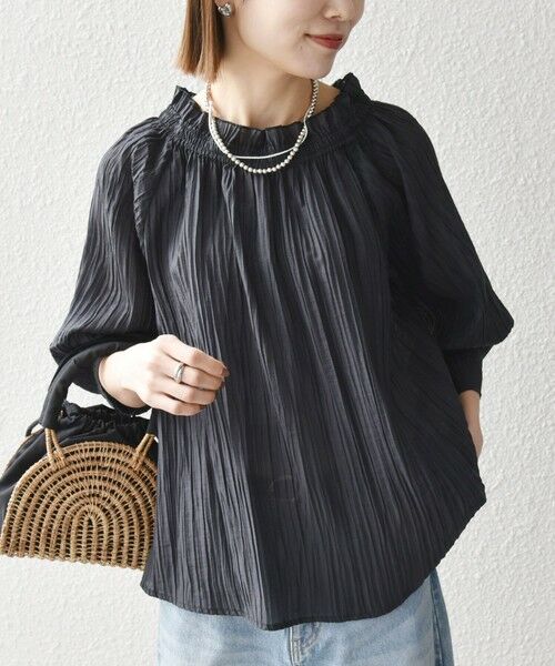 SHIPS / シップス シャツ・ブラウス | SHIPS any:〈洗濯機可能〉ピンタック ジャカード ギャザー ブラウス | 詳細18