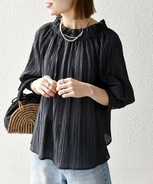 SHIPS / シップス シャツ・ブラウス | SHIPS any:〈洗濯機可能〉ピンタック ジャカード ギャザー ブラウス | 詳細19