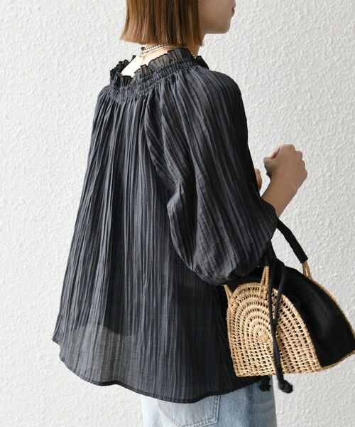 SHIPS / シップス シャツ・ブラウス | SHIPS any:〈洗濯機可能〉ピンタック ジャカード ギャザー ブラウス | 詳細20