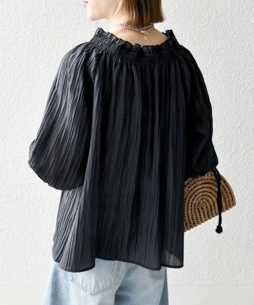 SHIPS / シップス シャツ・ブラウス | SHIPS any:〈洗濯機可能〉ピンタック ジャカード ギャザー ブラウス | 詳細21