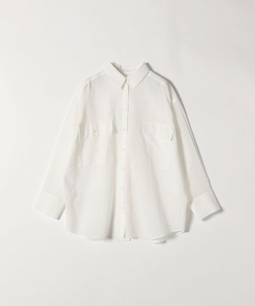 SHIPS / シップス シャツ・ブラウス | SHIPS any:〈洗濯機可能〉シアー リボン レギュラーカラー ポケット シャツ | 詳細11