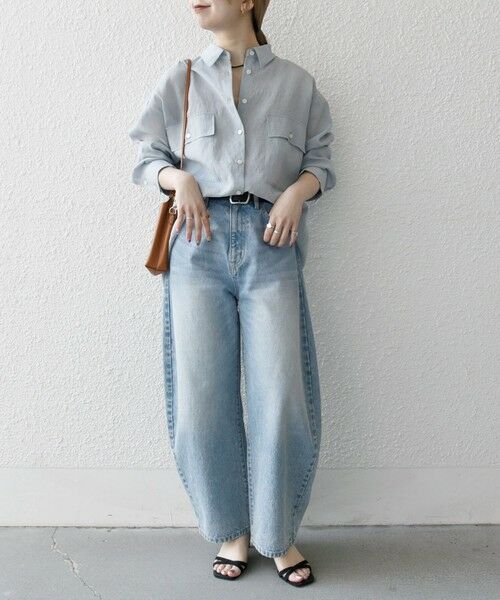 SHIPS / シップス シャツ・ブラウス | SHIPS any:〈洗濯機可能〉シアー リボン レギュラーカラー ポケット シャツ | 詳細13