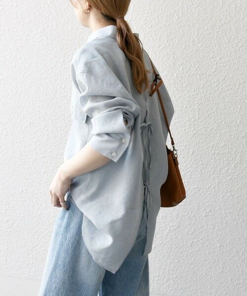 SHIPS / シップス シャツ・ブラウス | SHIPS any:〈洗濯機可能〉シアー リボン レギュラーカラー ポケット シャツ | 詳細17