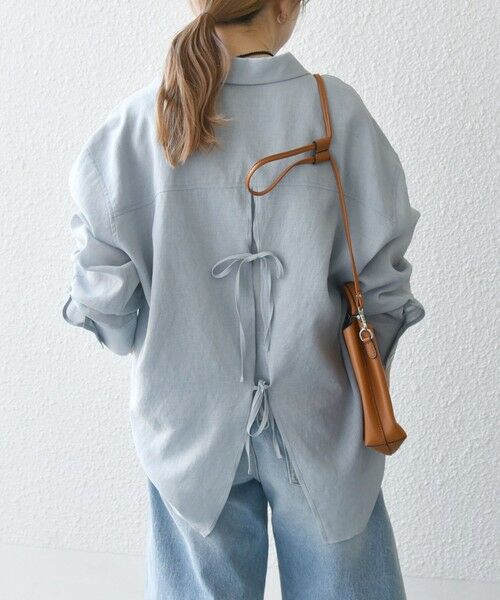 SHIPS / シップス シャツ・ブラウス | SHIPS any:〈洗濯機可能〉シアー リボン レギュラーカラー ポケット シャツ | 詳細18