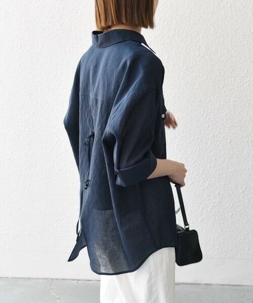 SHIPS / シップス シャツ・ブラウス | SHIPS any:〈洗濯機可能〉シアー リボン レギュラーカラー ポケット シャツ | 詳細30