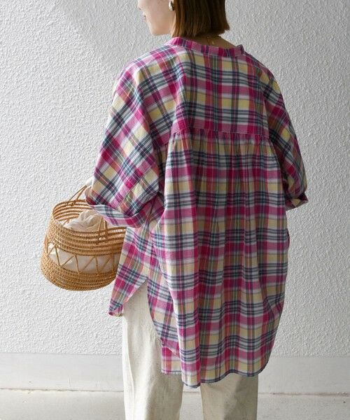 SHIPS / シップス シャツ・ブラウス | SHIPS any:〈洗濯機可能〉マドラス チェック オーバーサイズ シャツ | 詳細4