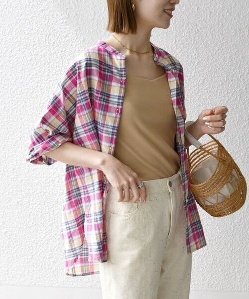 SHIPS / シップス シャツ・ブラウス | SHIPS any:〈洗濯機可能〉マドラス チェック オーバーサイズ シャツ | 詳細7