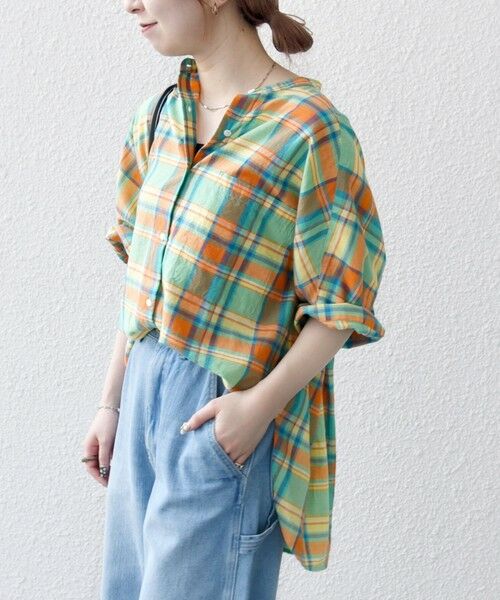 SHIPS / シップス シャツ・ブラウス | SHIPS any:〈洗濯機可能〉マドラス チェック オーバーサイズ シャツ | 詳細18