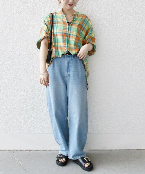 SHIPS / シップス シャツ・ブラウス | SHIPS any:〈洗濯機可能〉マドラス チェック オーバーサイズ シャツ | 詳細15