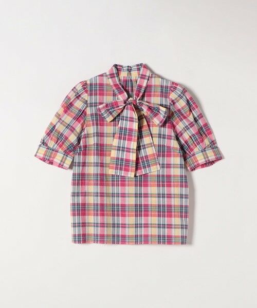 SHIPS / シップス シャツ・ブラウス | SHIPS any:〈洗濯機可能〉マドラス チェック ボウタイ パフスリーブ ブラウス | 詳細9