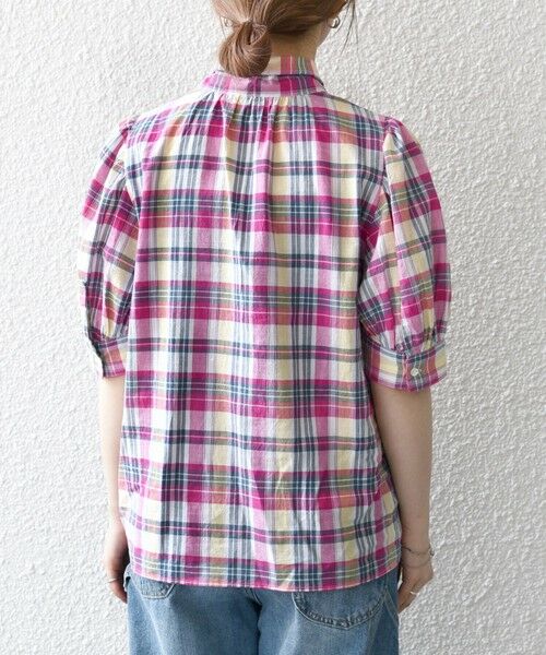 SHIPS / シップス シャツ・ブラウス | SHIPS any:〈洗濯機可能〉マドラス チェック ボウタイ パフスリーブ ブラウス | 詳細13