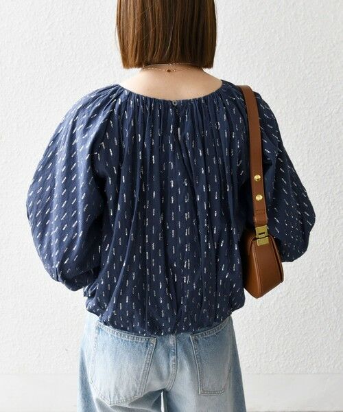 SHIPS / シップス シャツ・ブラウス | SHIPS any:〈洗濯機可能〉ラメ ドビー ギャザー パフ スリーブ ブラウス | 詳細16