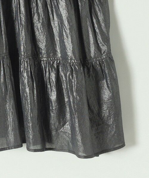 SHIPS / シップス シャツ・ブラウス | SHIPS any:〈手洗い可能〉箔 ティアード レースアップ フレンチスリーブ ブラウス | 詳細27