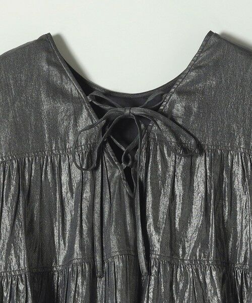 SHIPS / シップス シャツ・ブラウス | SHIPS any:〈手洗い可能〉箔 ティアード レースアップ フレンチスリーブ ブラウス | 詳細29