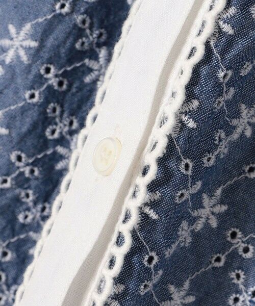 SHIPS / シップス シャツ・ブラウス | SHIPS any: エンブロイダリー シャンブレー スタンドカラー パフ ブラウス | 詳細27