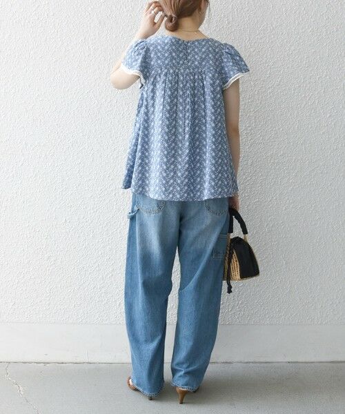 SHIPS / シップス シャツ・ブラウス | SHIPS any:〈洗濯機可能〉エンブロイダリー シャンブレー フレア ギャザー ブラウス | 詳細14