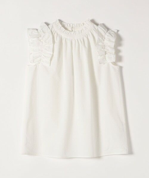 SHIPS / シップス シャツ・ブラウス | SHIPS any:〈洗濯機可能〉ミニサッカー フリル スタンドカラー シャツ ブラウス | 詳細17