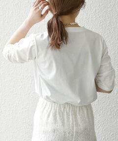 SHIPS / シップス Tシャツ | SHIPS any:〈UVカット/接触冷感/吸水速乾/洗濯機可能〉USAコットン ギャザー TEE