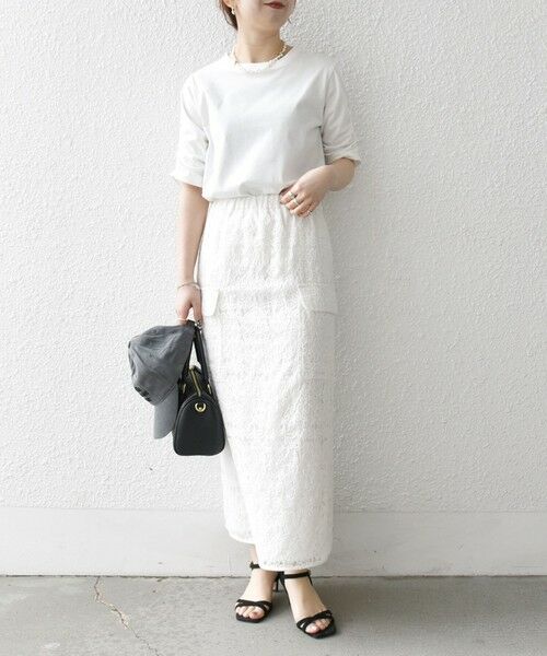 SHIPS / シップス Tシャツ | SHIPS any:〈UVカット/接触冷感/吸水速乾/洗濯機可能〉USAコットン ギャザー TEE | 詳細1