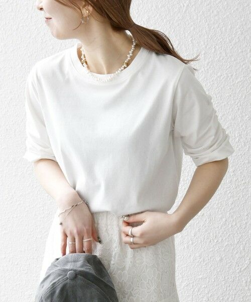 SHIPS / シップス Tシャツ | SHIPS any:〈UVカット/接触冷感/吸水速乾/洗濯機可能〉USAコットン ギャザー TEE | 詳細3