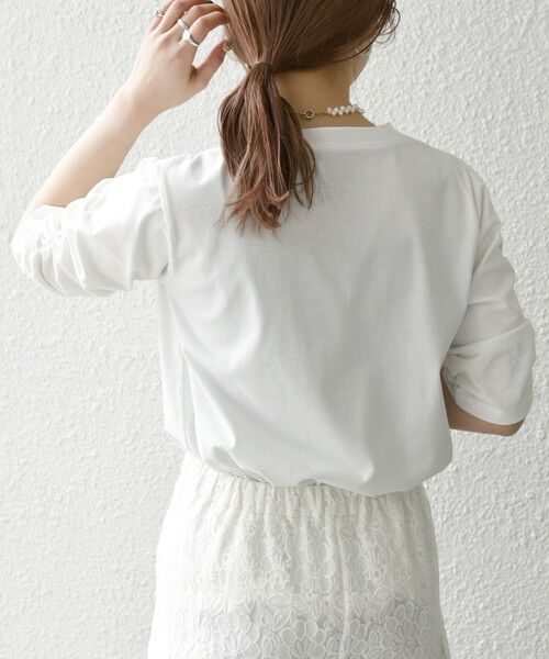 SHIPS for women/シップスウィメン 《予約》SHIPS any:〈洗濯機可能〉USAコットン シャーリング スリーブ TEE オフホワイト ONE SIZE SHIPS for women/シップスウィメン 《予約》SHIPS any:〈洗濯機可能〉USAコットン シャーリング スリーブ TEE オフホワイト ONE SIZE