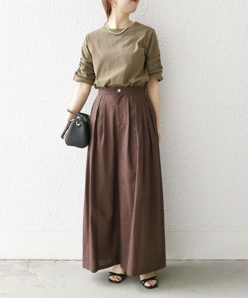 SHIPS / シップス Tシャツ | SHIPS any:〈UVカット/接触冷感/吸水速乾/洗濯機可能〉USAコットン ギャザー TEE | 詳細12