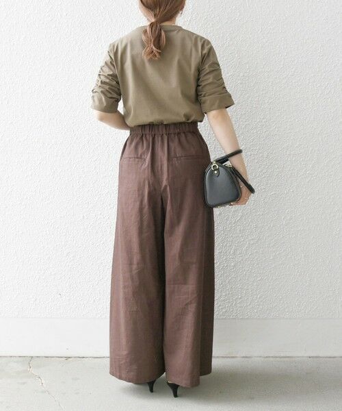 SHIPS / シップス Tシャツ | SHIPS any:〈UVカット/接触冷感/吸水速乾/洗濯機可能〉USAコットン ギャザー TEE | 詳細13