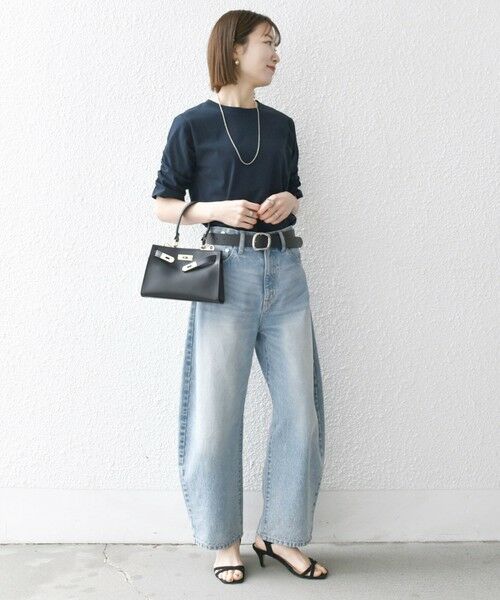 SHIPS / シップス Tシャツ | SHIPS any:〈UVカット/接触冷感/吸水速乾/洗濯機可能〉USAコットン ギャザー TEE | 詳細29