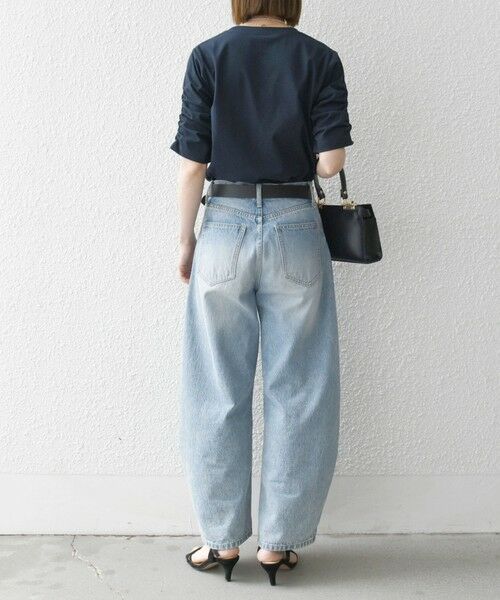 SHIPS / シップス Tシャツ | SHIPS any:〈UVカット/接触冷感/吸水速乾/洗濯機可能〉USAコットン ギャザー TEE | 詳細30